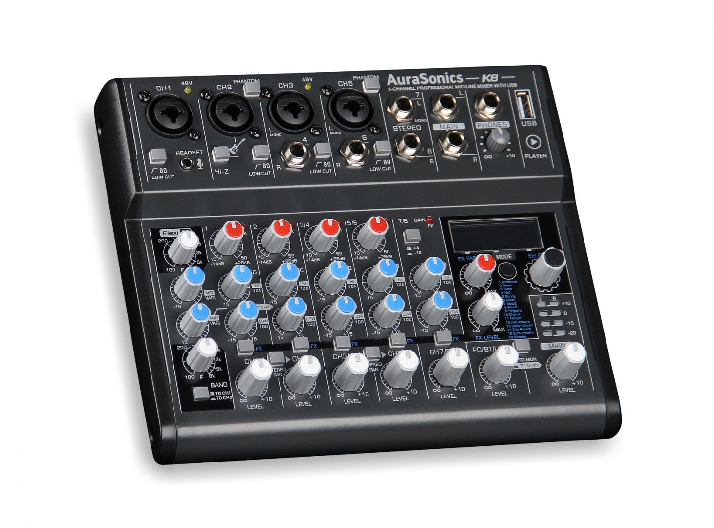AuraSonics K8 компактный микшерный пульт в Нижнем Тагиле