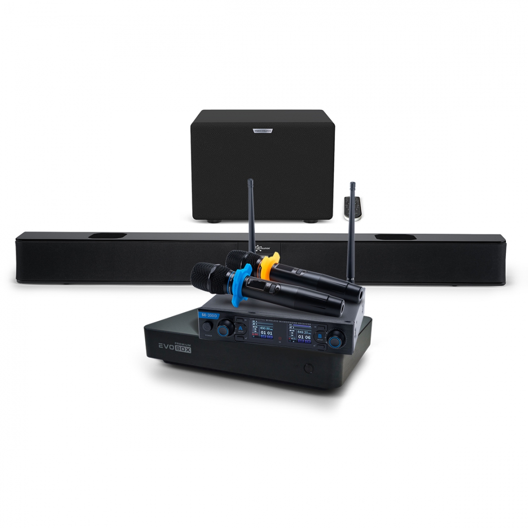 Hi-End караоке-система EVOBOX Premium + EvoSoundBar (саундбар с караоке) в Нижнем Тагиле