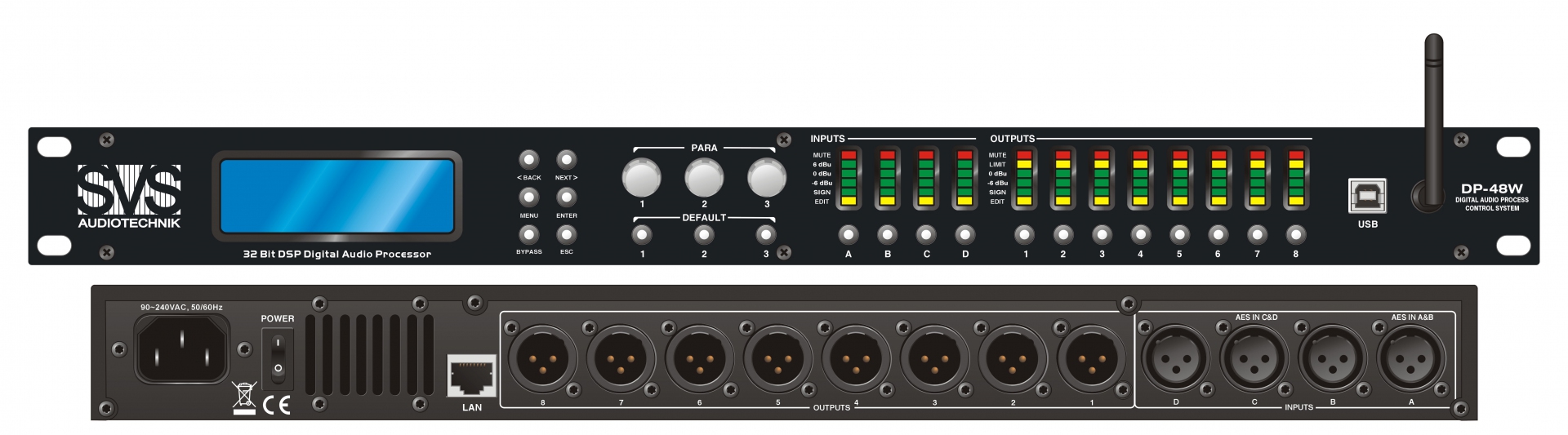SVS Audiotechnik DP-48W Цифровой процессор: 4 входа 8 выходов в Нижнем Тагиле
