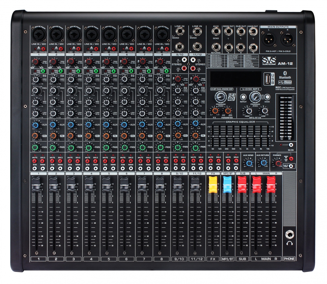 SVS Audiotechnik mixers AM-12 Микшерный пульт аналоговый, 12-канальный в Нижнем Тагиле