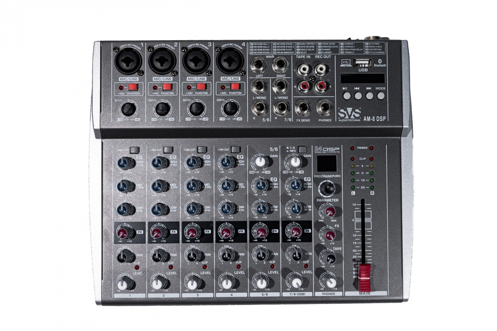 SVS Audiotechnik mixers AM-8 DSP Микшерный пульт аналоговый, 8-канальный в Нижнем Тагиле